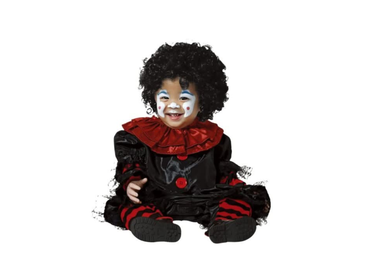 Creepy Carnival Sinister Jester Toddler Costume