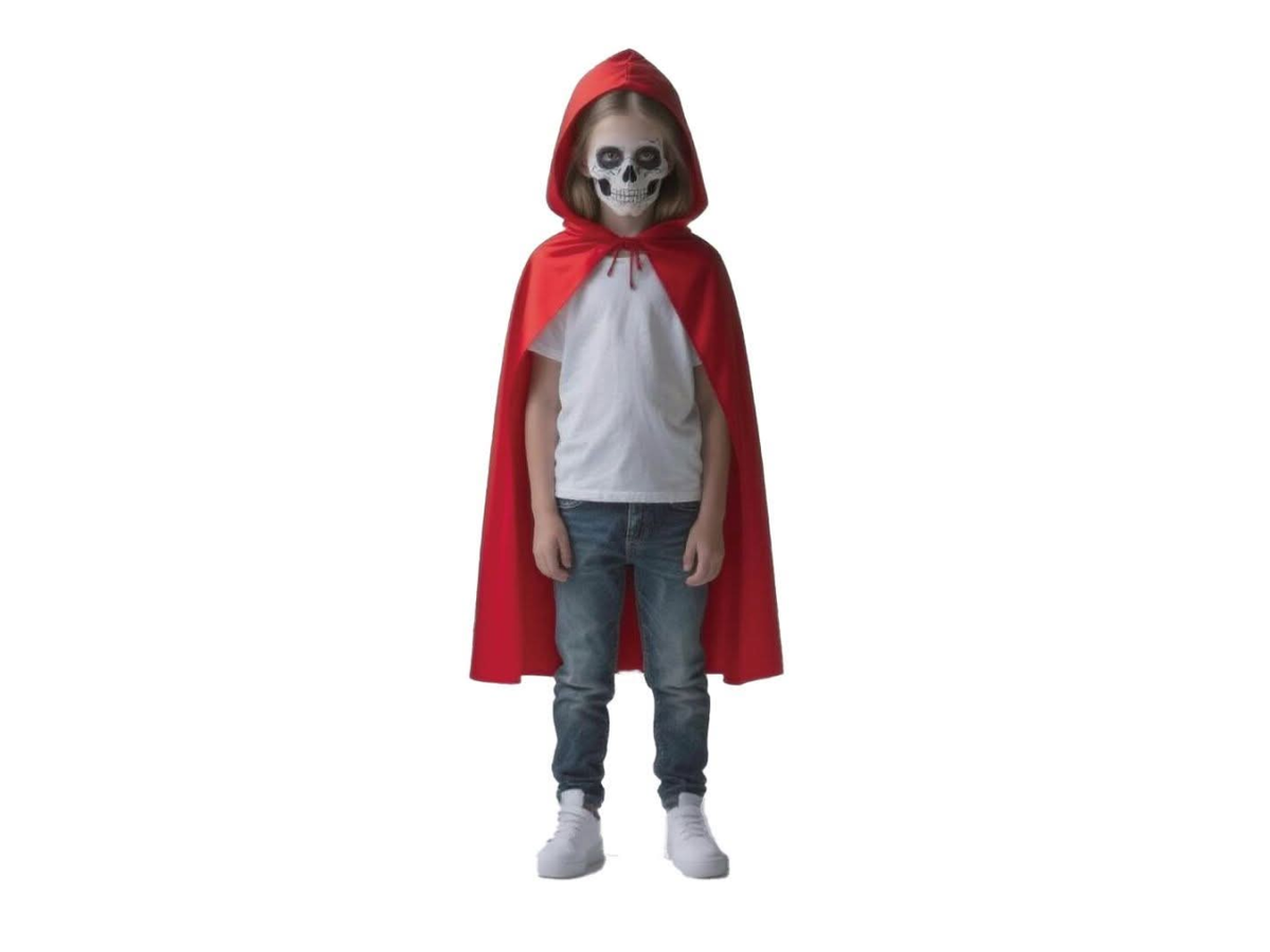 Halloween Vampire Kids Hooded Cape