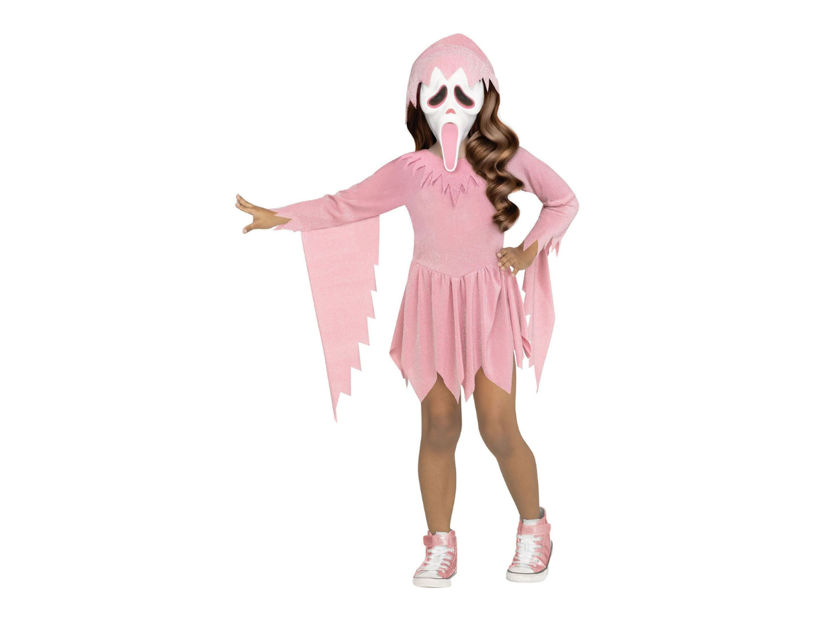 Halloween Pink Scream Kids Costume