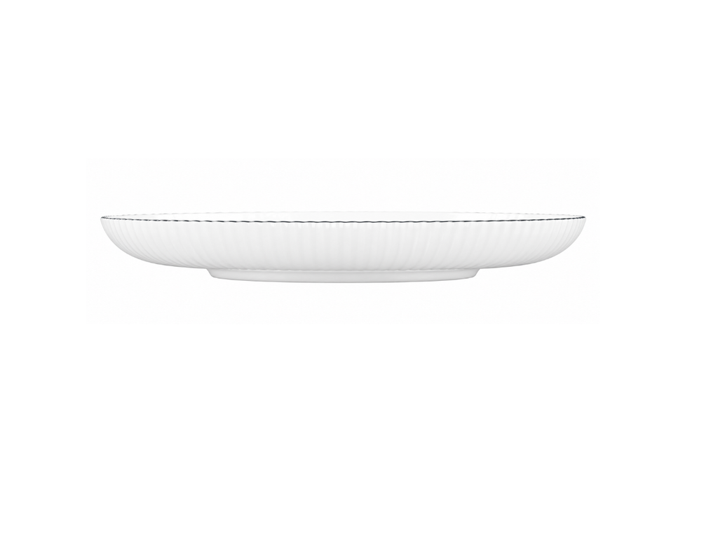 Black Rim Dessert Plate Rome Collection | 8"