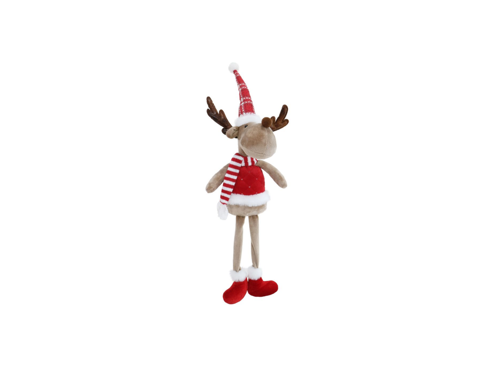 Shelf Sitting Reindeer With Dangly Legs|  40cm