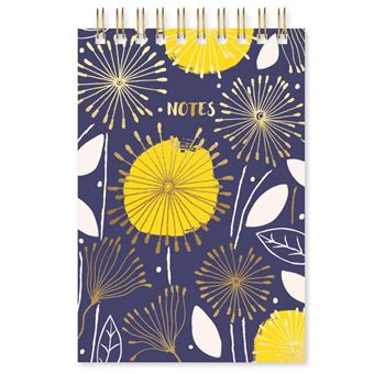 Art Vertical Floral Ink Notepad