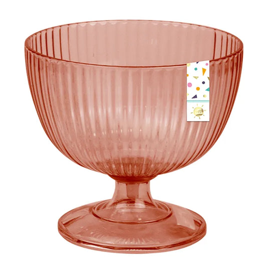 Pink Plastic Ice Cream Cup