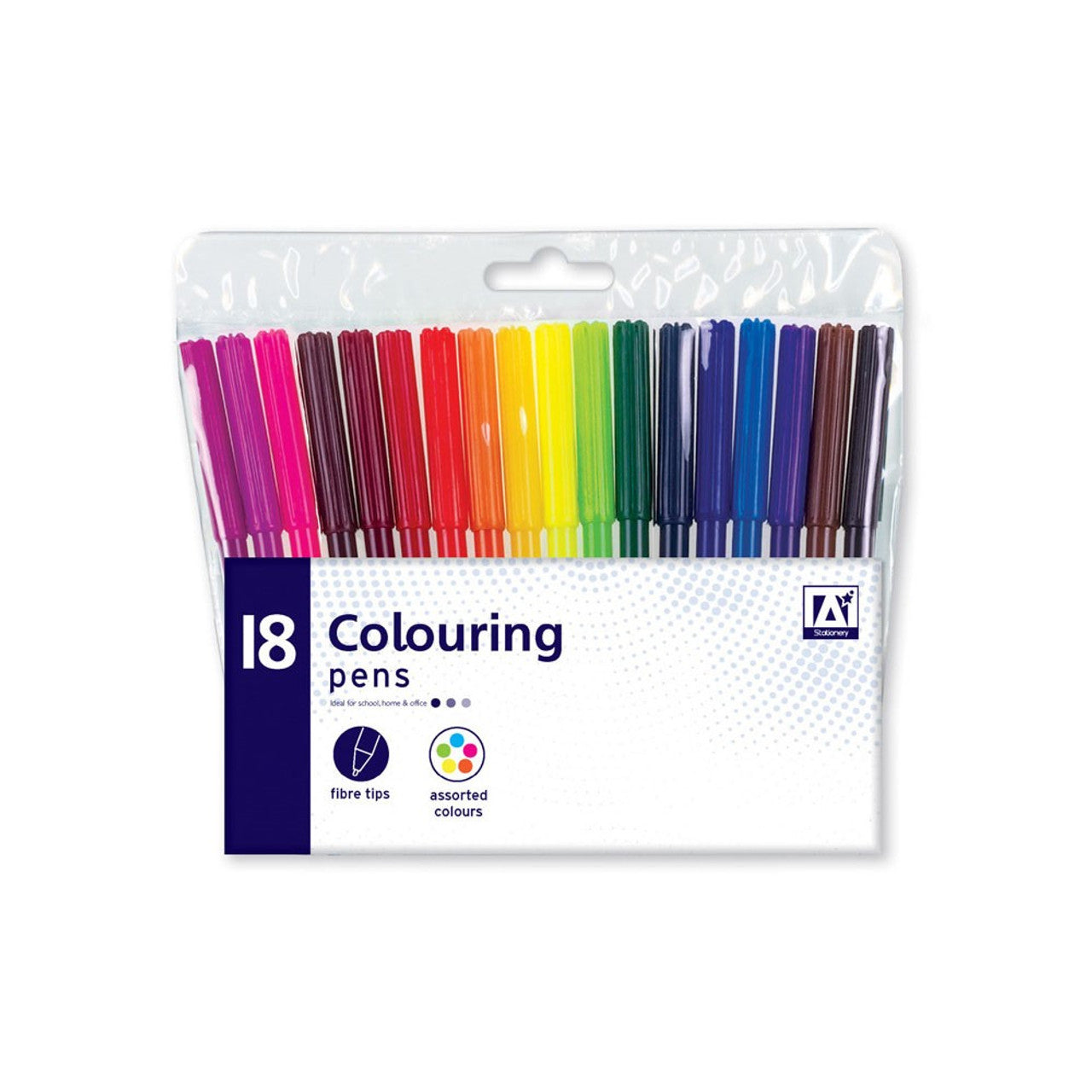 Pack of 18 Colouring Pens