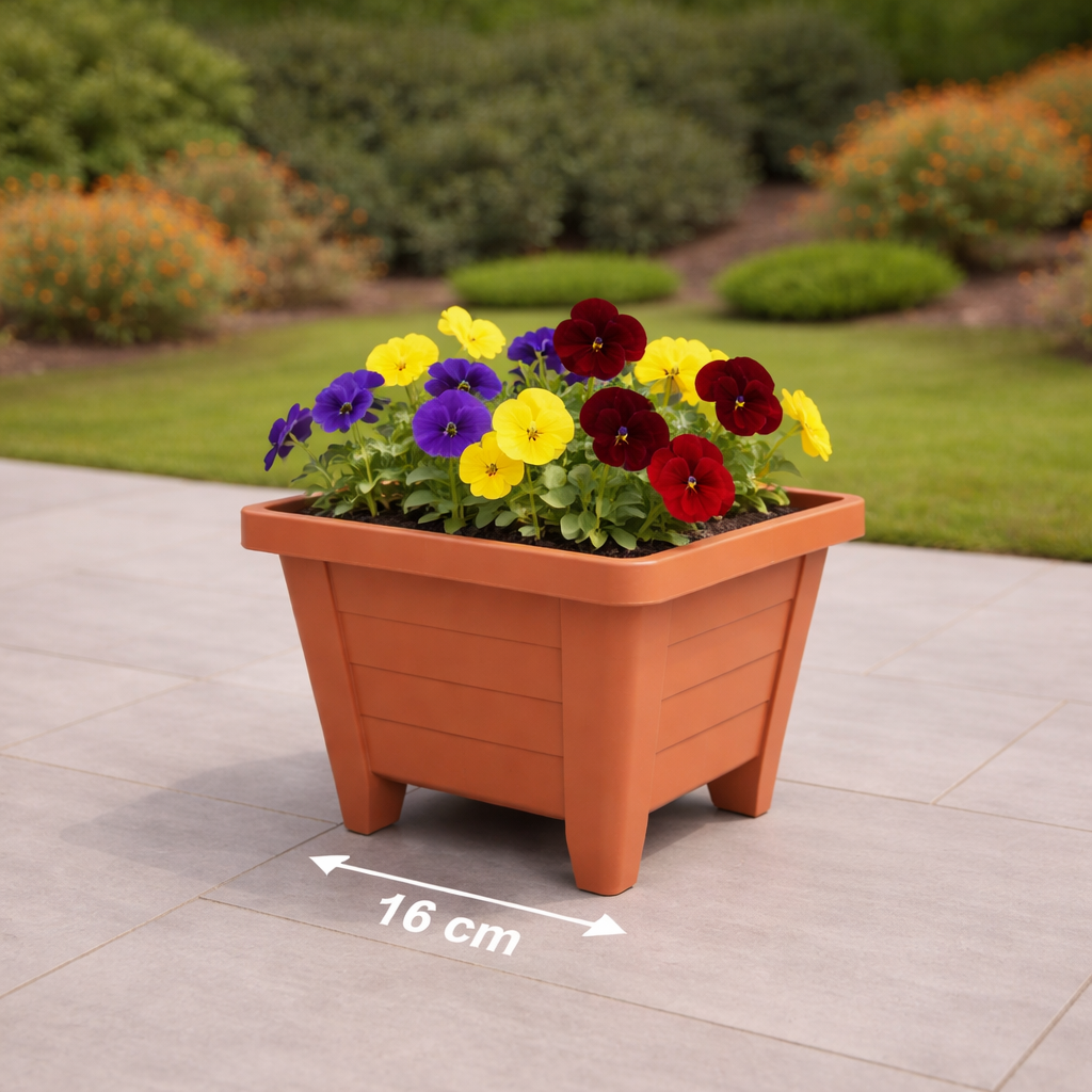 Anthracite | Square Pot