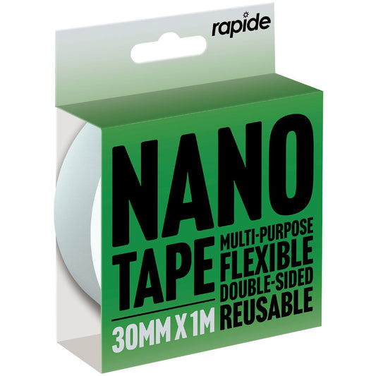 Multi-Purpose Flexible Clear Double-Sided Tape | 30MM X 1M