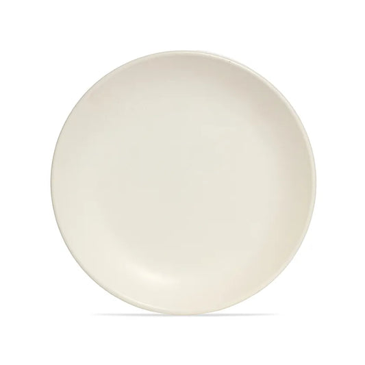 Metro Side  Plate | Matte Cream