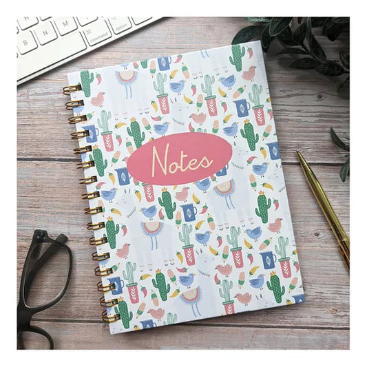 A5 Notebook Wired with Dividers – Bird  Design