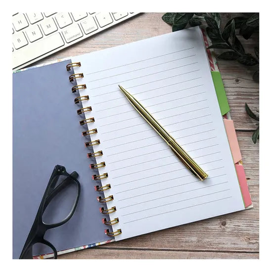 A5 Notebook Wired with Dividers – Bird  Design