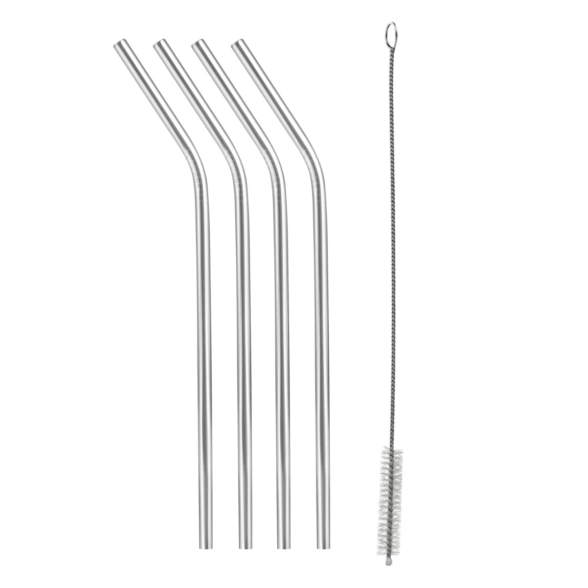 Tescoma | Stainless Steel Straws  & Cleaning Brush