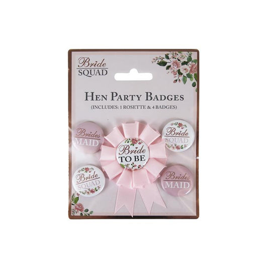 Bride party badges | 5 Pcs