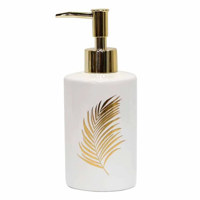 Ceramic Soap Dispenser In Gold