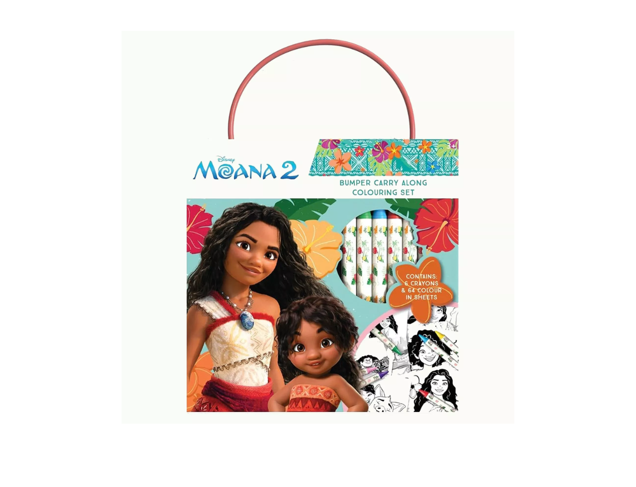 Disney Moana Bumper Carry Along Colouring Set