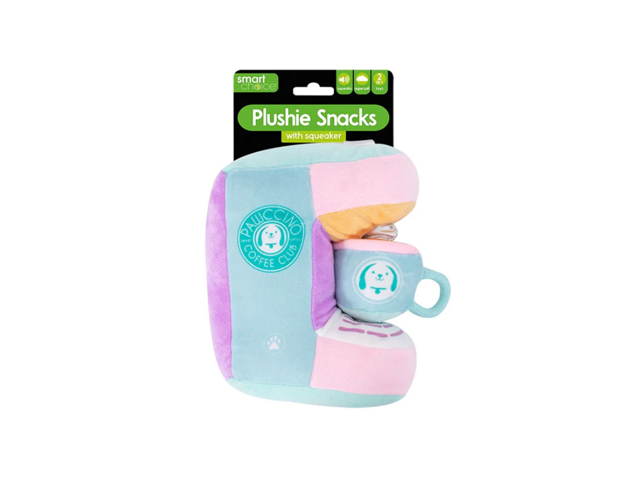 Coffee Machine & Cup Plush Dog Toy