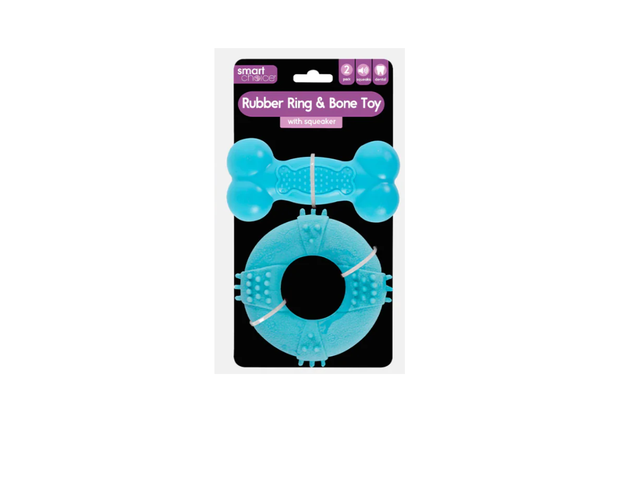 Rubber Ring & Bone Dog Toy