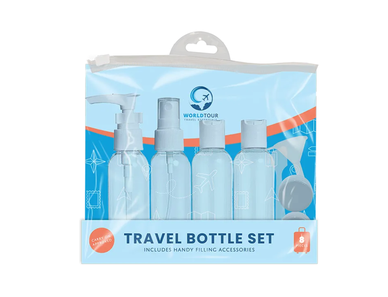 Travel Bottle Set | 8 Pcs