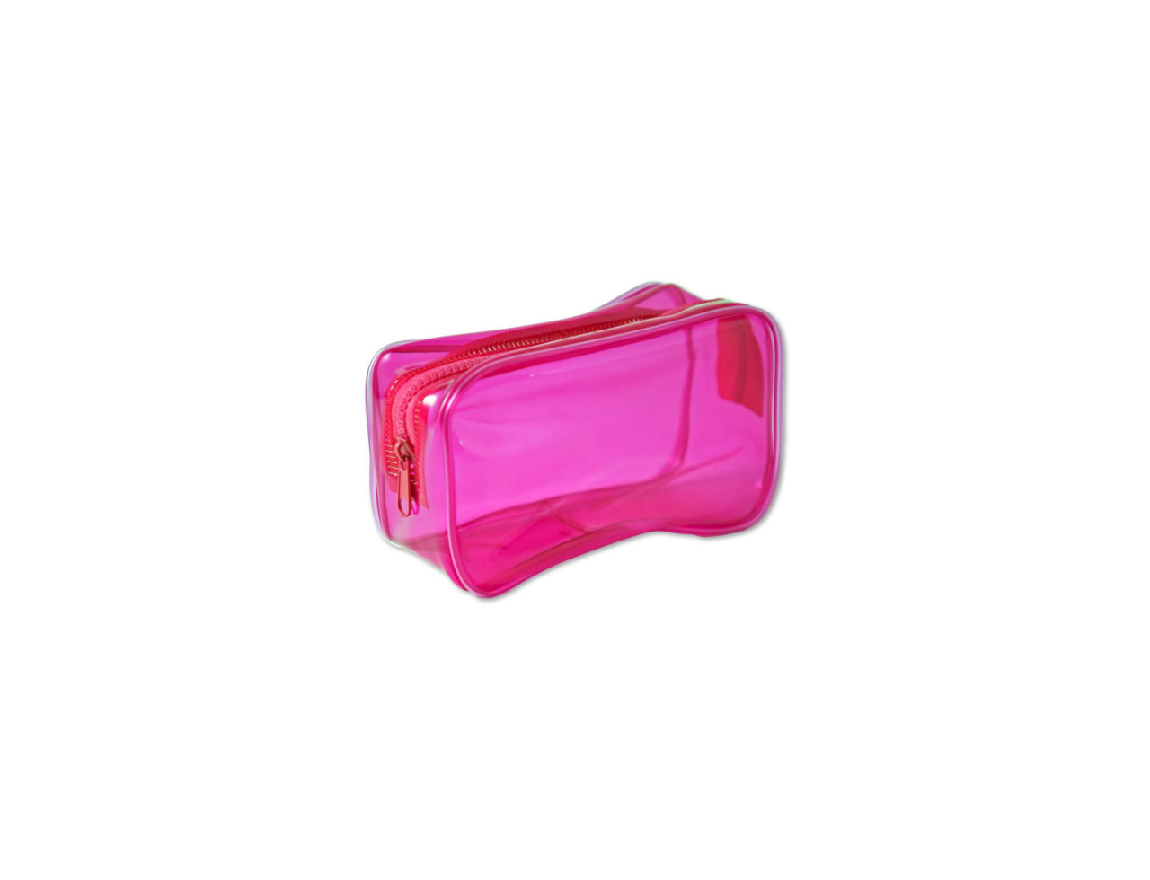 Coloured Plastic Transparent Pencil Case