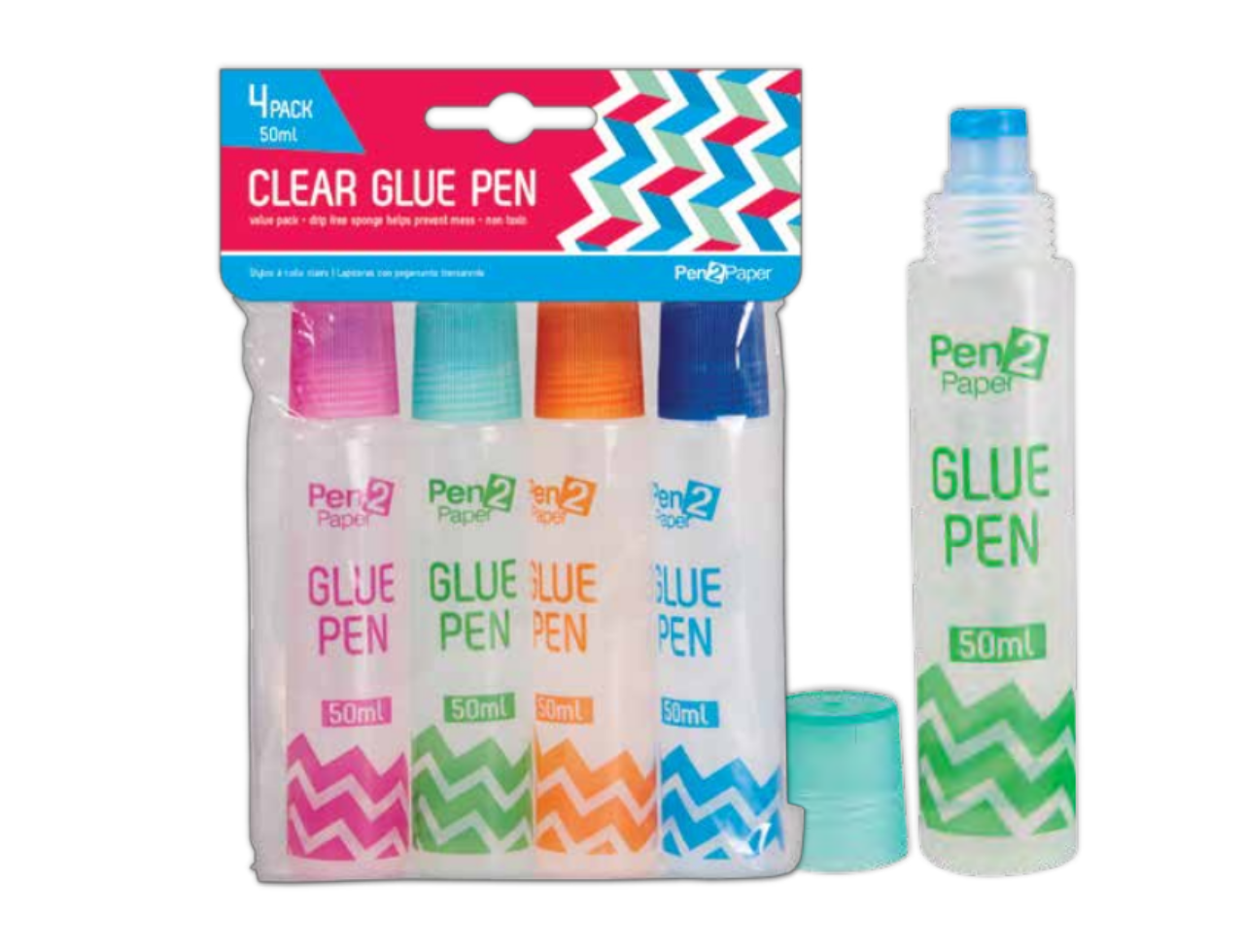 Clear Glue Pen 50ml | 4 Pcs