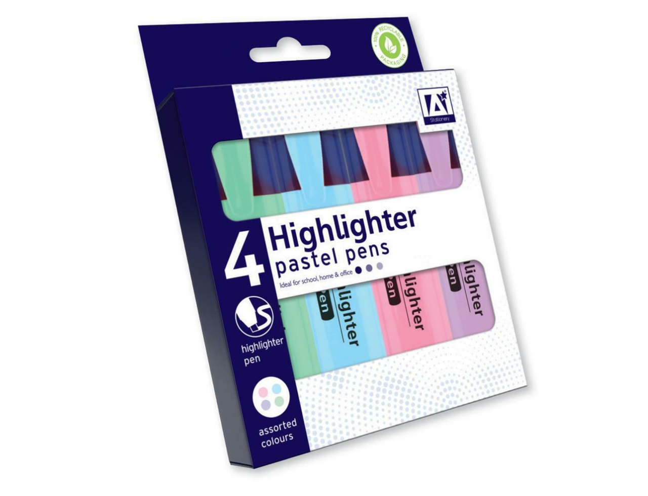 Pastel Highlighters Malta | 4 Pcs | Stationery Malta | Tal Lira 