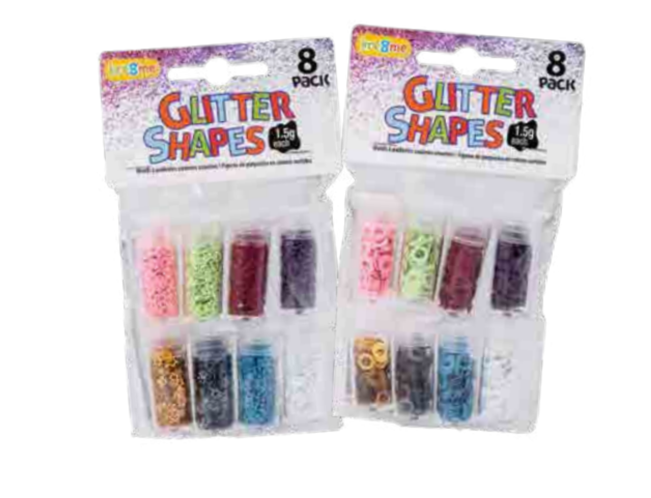Glitter Shapes | 8 Pack