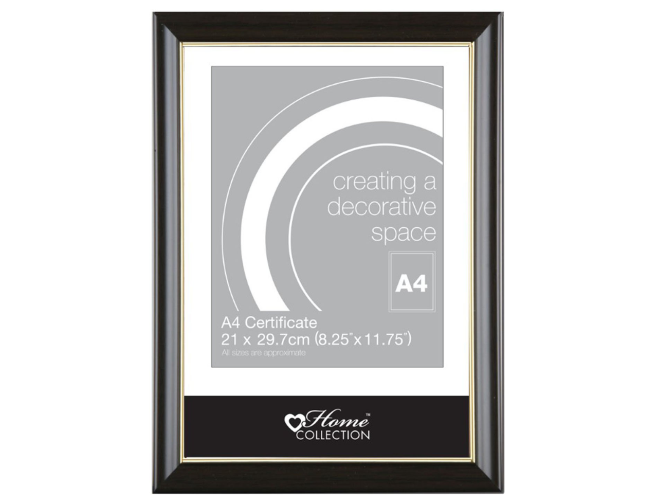 A4 Dark Brown Certificate Photo