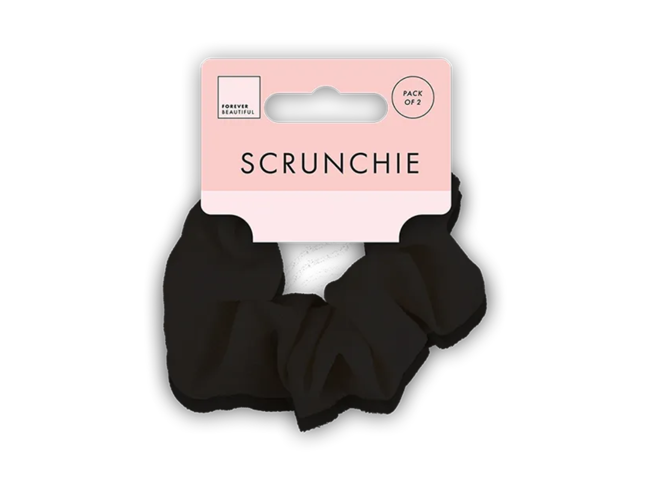 Textured Fabric Scrunchie | 2 Pcs