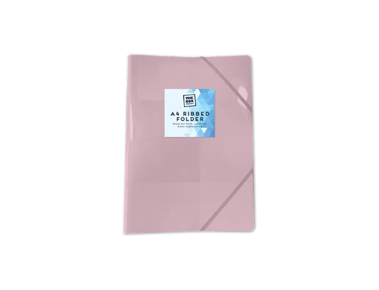 Pastel A4 Ribbed Elasticated Folder