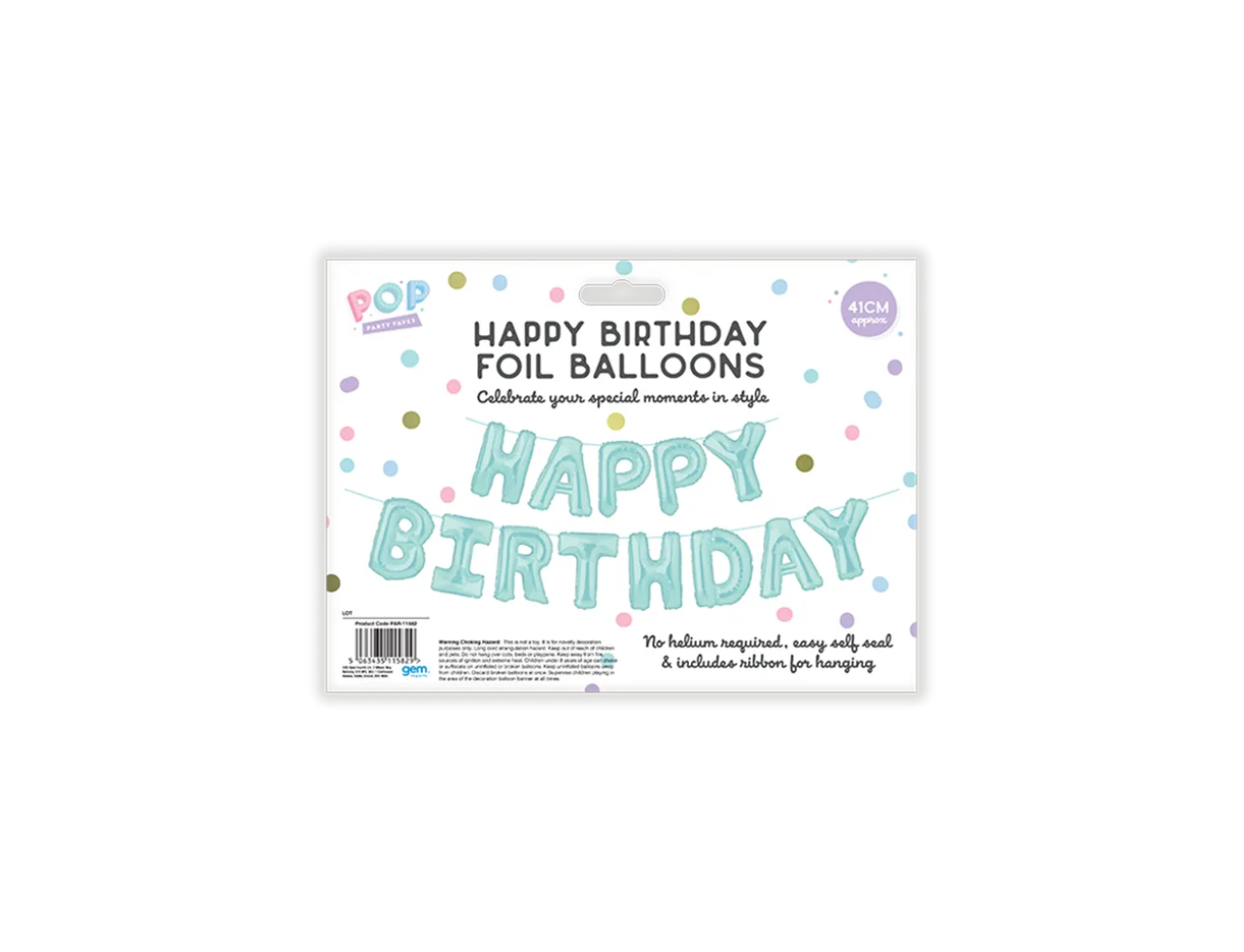 Pastel Happy Birthday Foil Balloons | 41cm