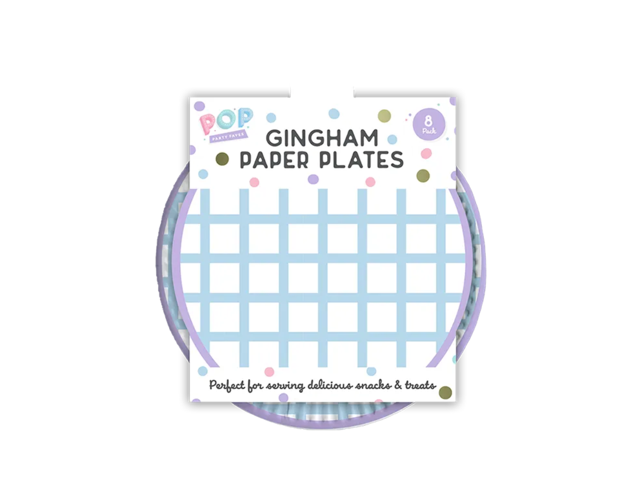 Patterned Paper Plates | 8 Pcs