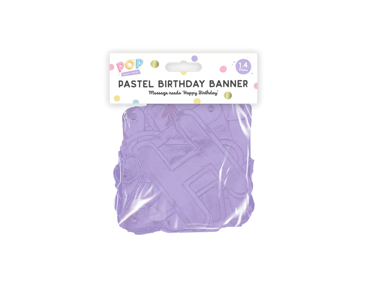 Pastel Happy Birthday Banner 1.4M