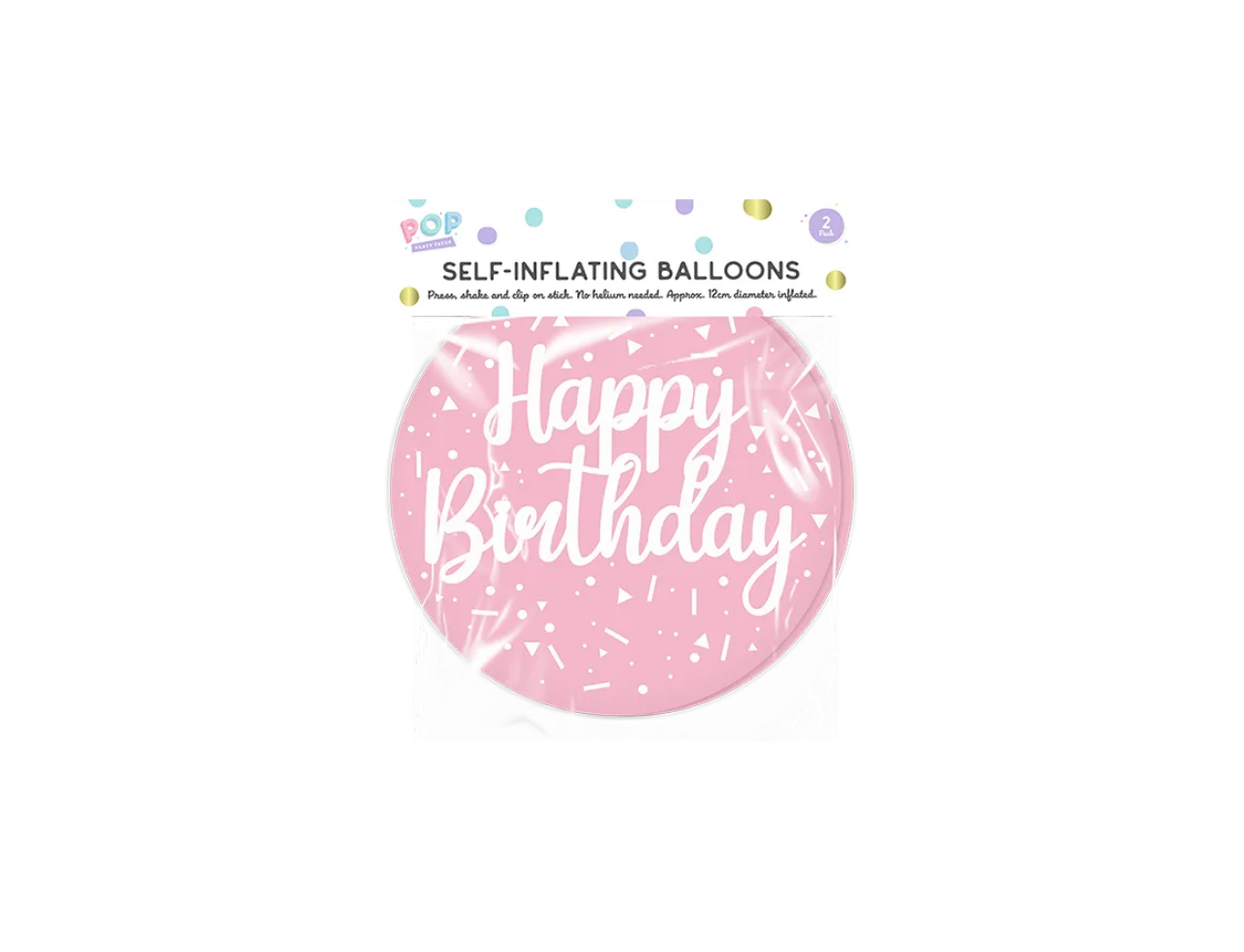 Pastel Self Inflating Balloon | 2 Pcs