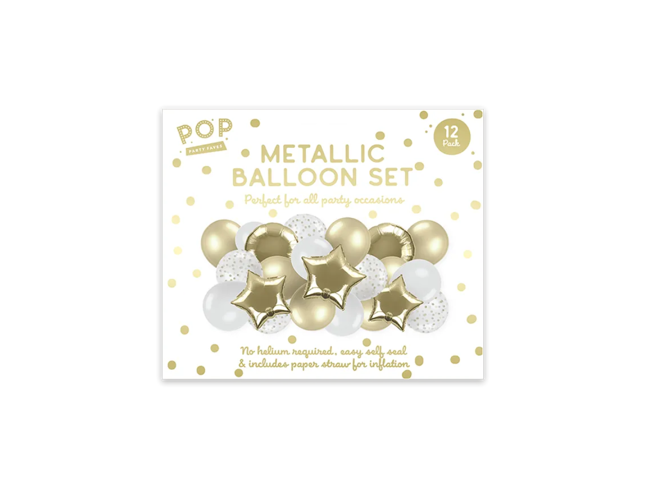 Metallic Balloon Set | 12 Pcs