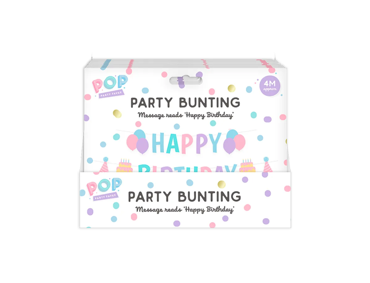 Pastel Multicolour Happy Birthday Party Bunting