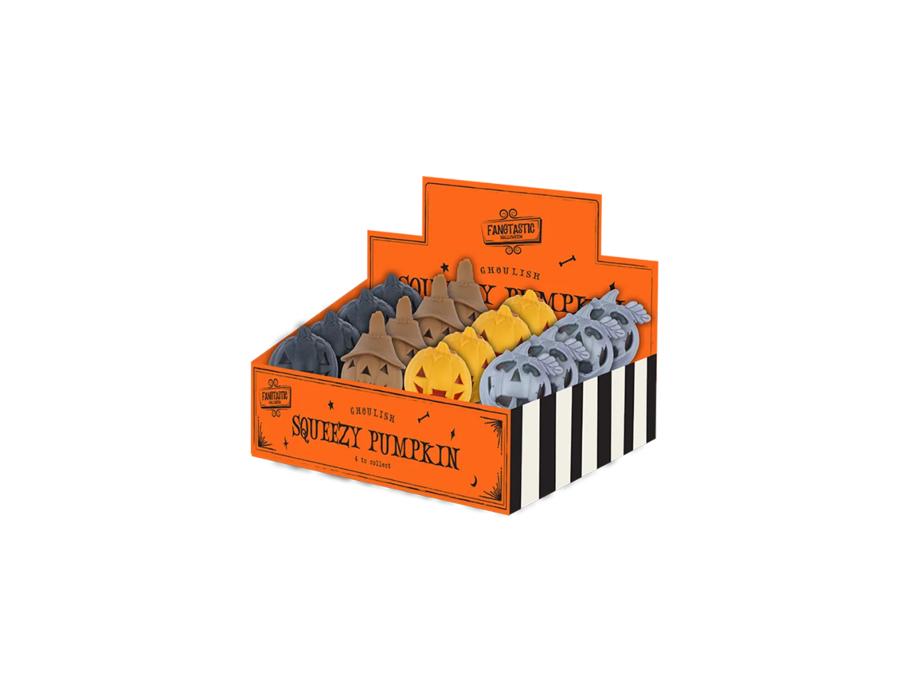 Halloween Squeeze Pumpkin Toy with Beads
