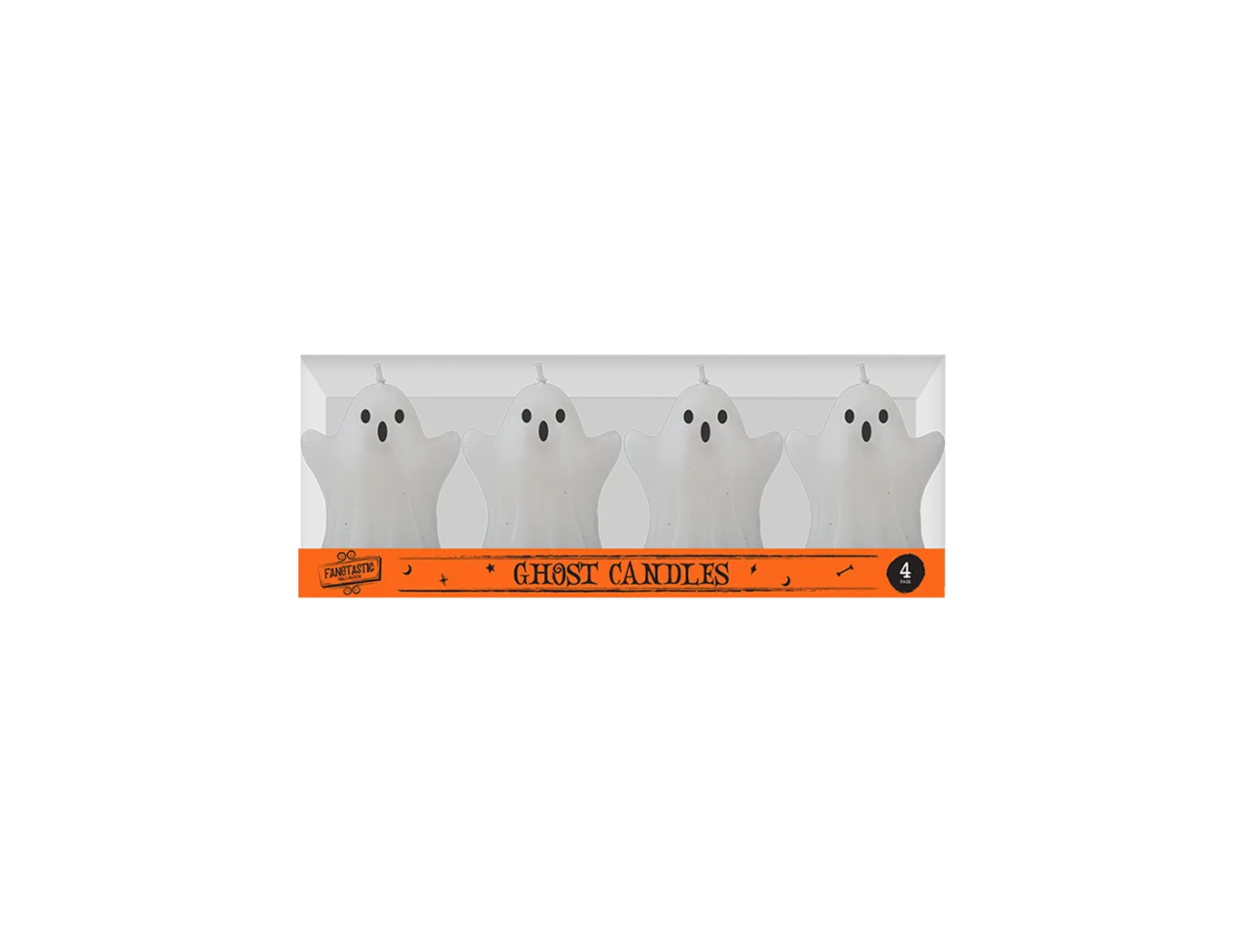 Spooky Halloween Ghost Candles |  4pk