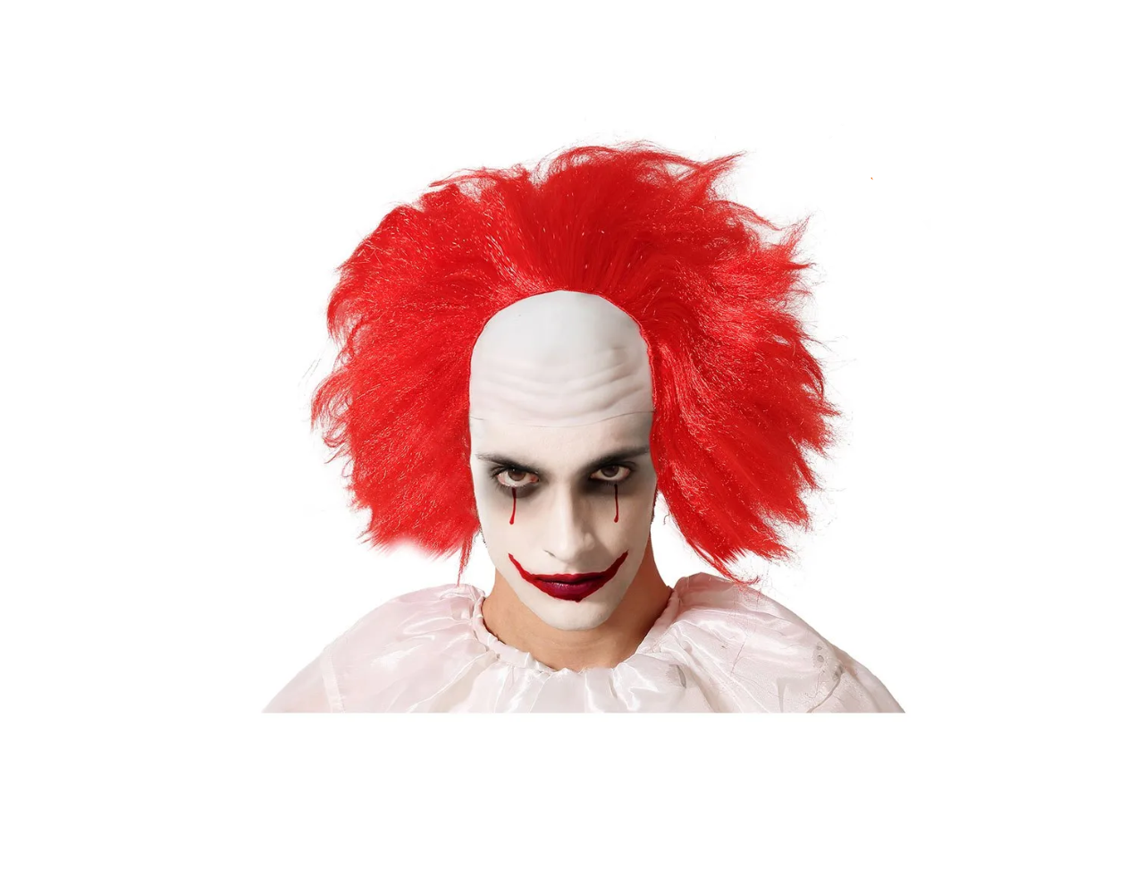Clown Wig With Cap | Red