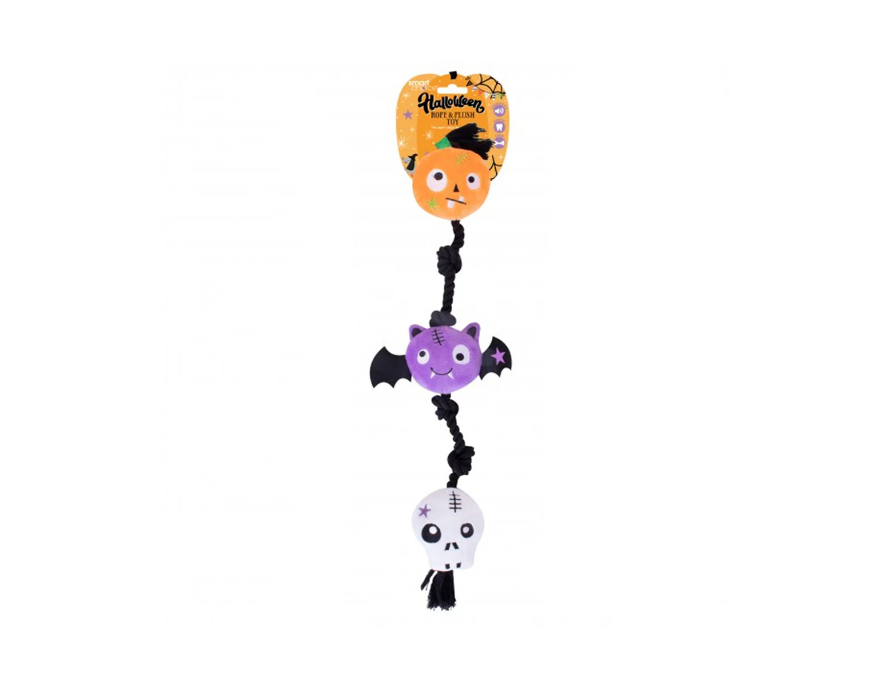 Halloween  Rope & Plush Pet Toy