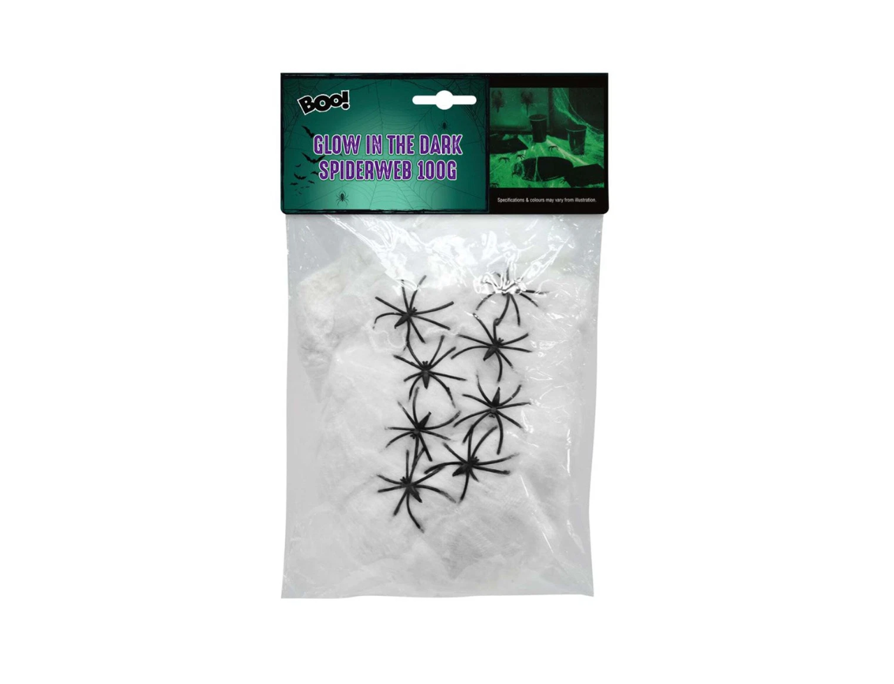 Halloween Glow in the Dark Spider Web | 100G