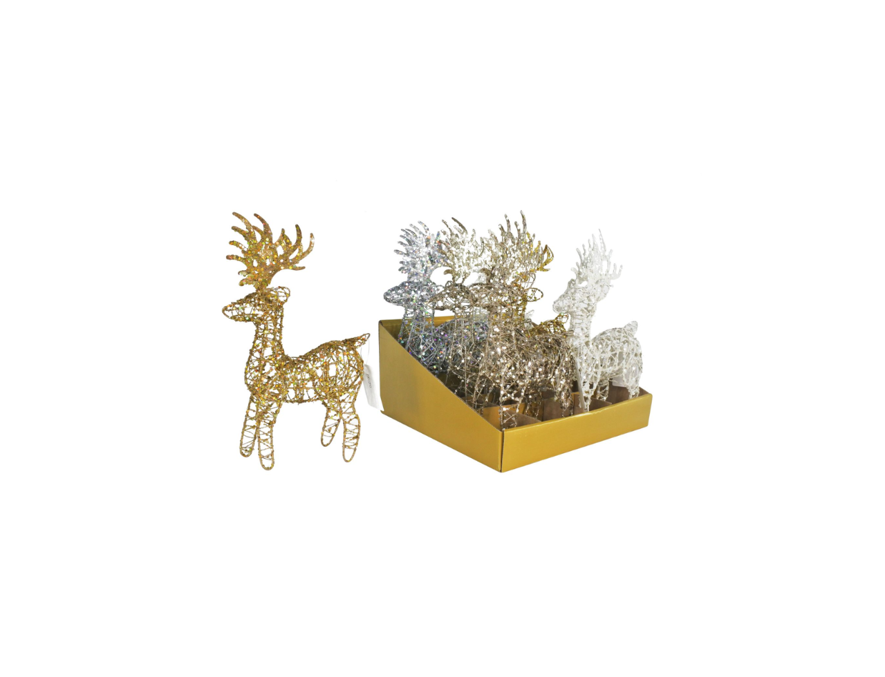 Glitter Wire Reindeer