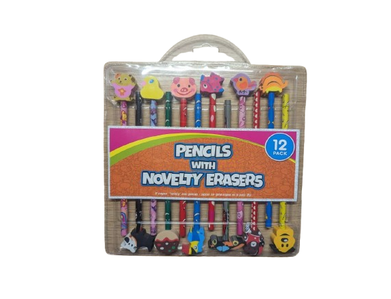 Pencils with Novelty Erasers