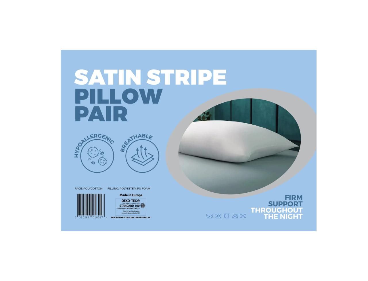 Satin Stripe Pillow Pair | 2Pcs