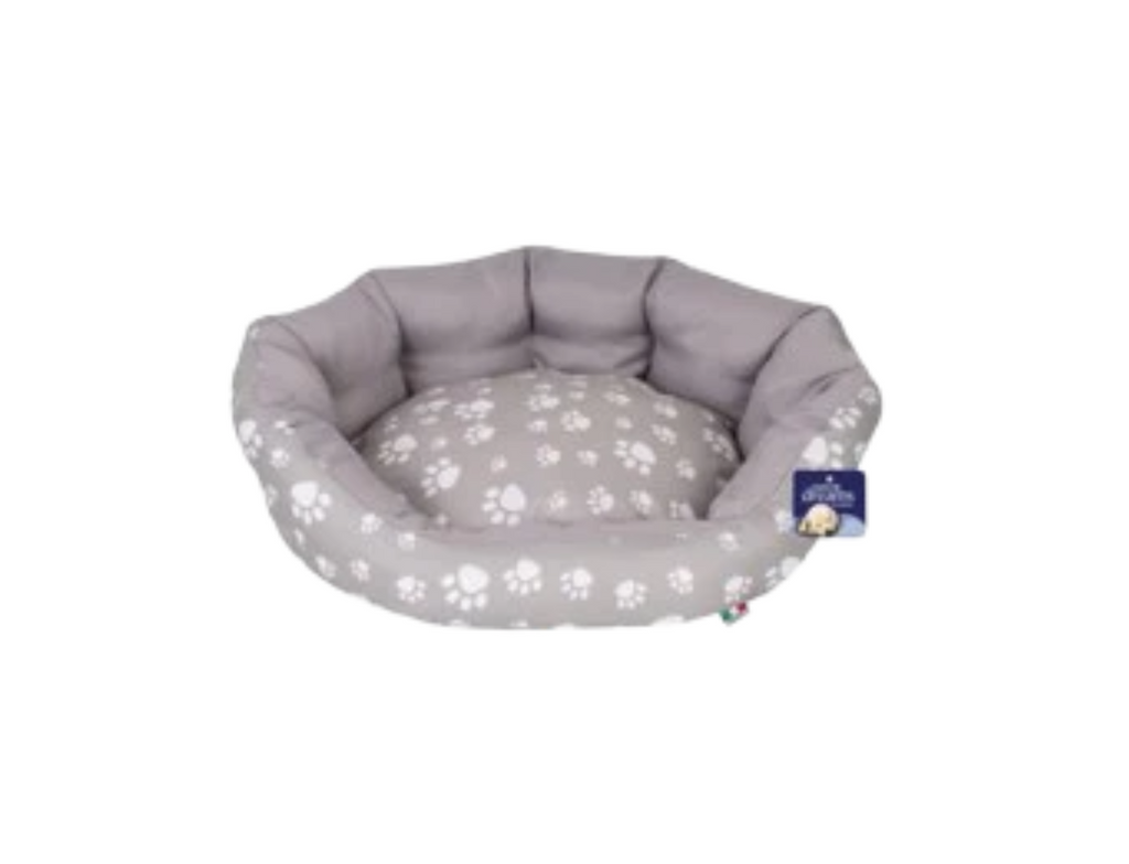 Paw Printed Pet Bed