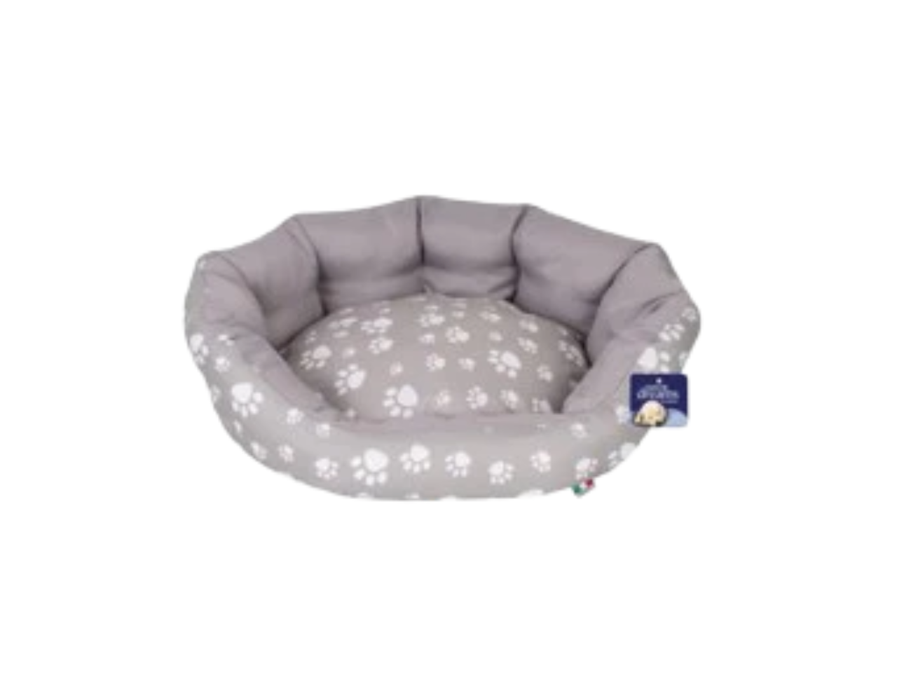 Paw Printed Pet Bed