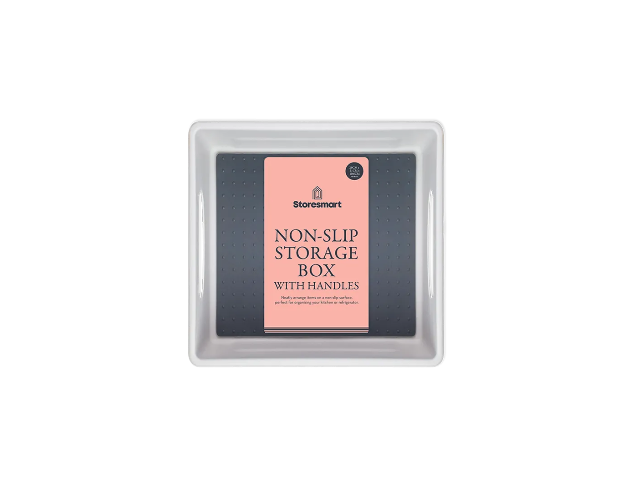 Non-Slip Storage Box with Handles