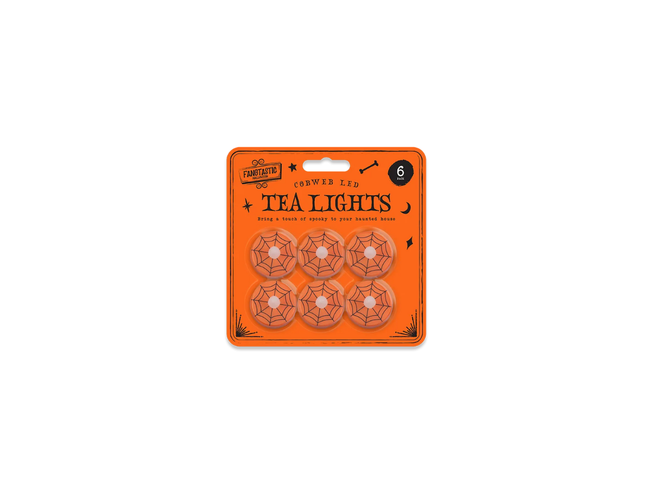 Cobweb LED Tea Lights | 6Pcs