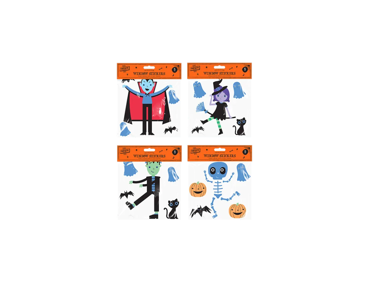 Halloween Character Gel Window Stickers | 19cm