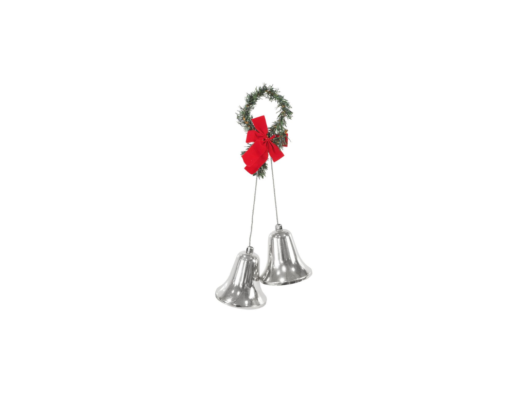 Mini Wreath with Twin Bell Decoration | 40cm