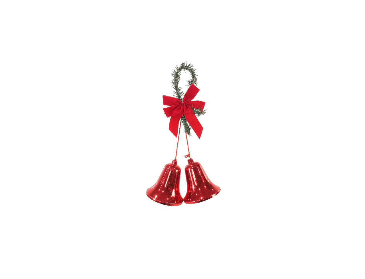 Mini Wreath with Twin Bell Decoration | 40cm