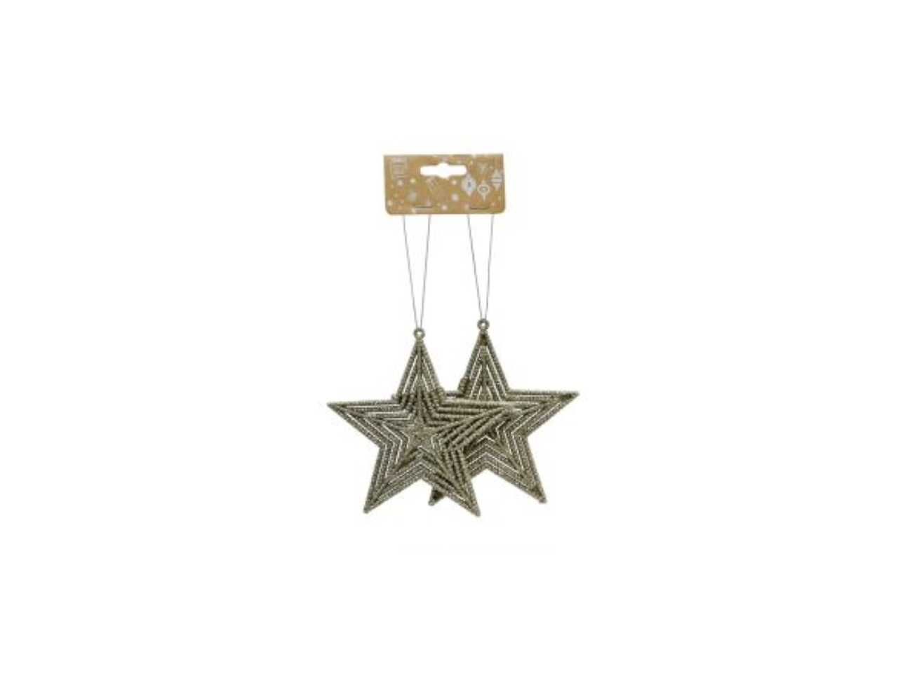 Hanging Glitter Decoration | 2Pcs