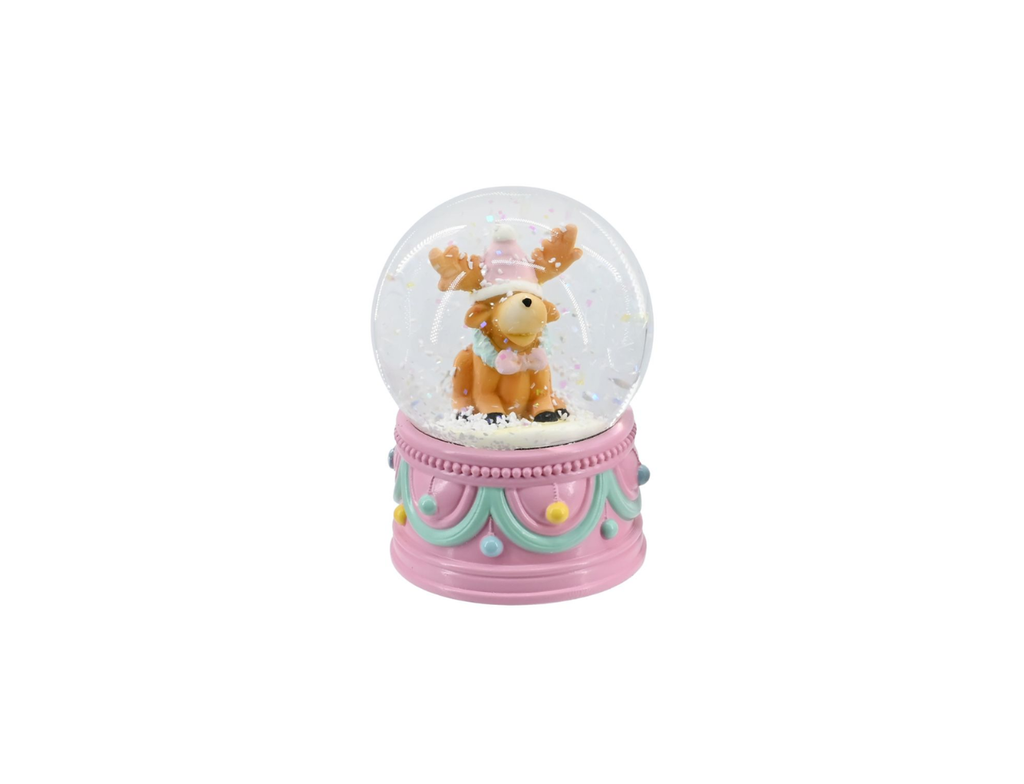 Pastel Santa Snow Globe | 6.5cm